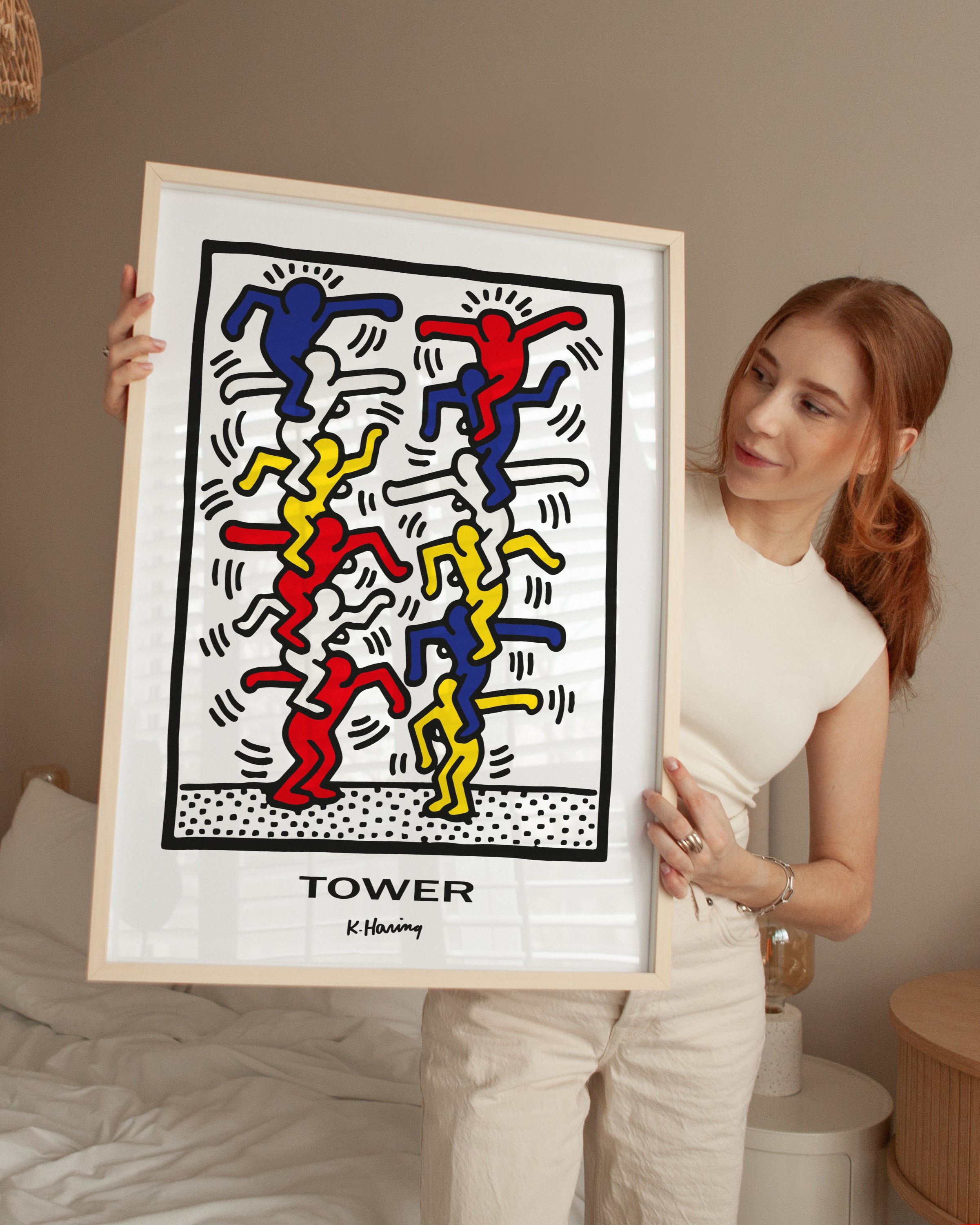 Keith Haring Tower Poster