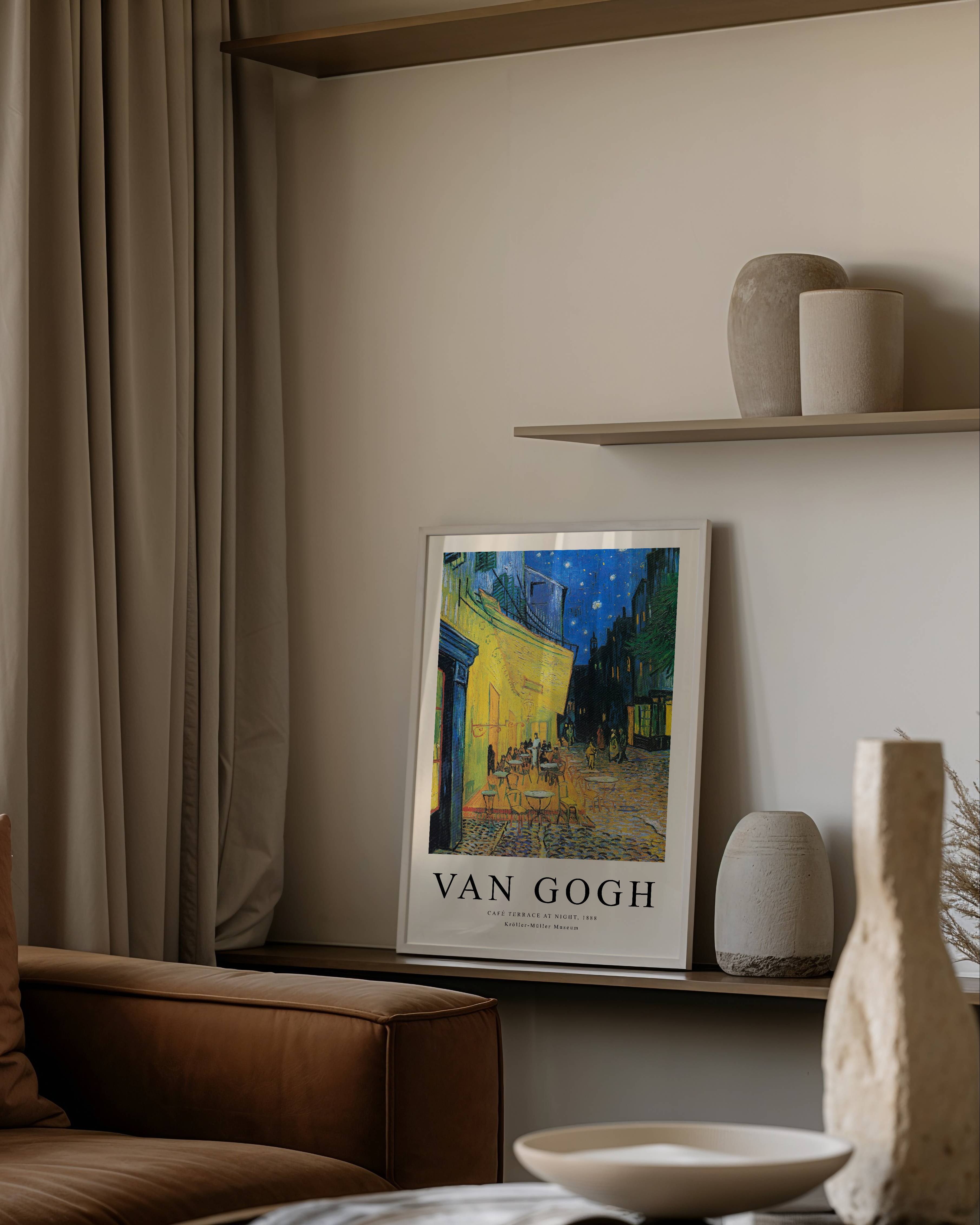 Van Gogh Cafe Terrace At Night Poster