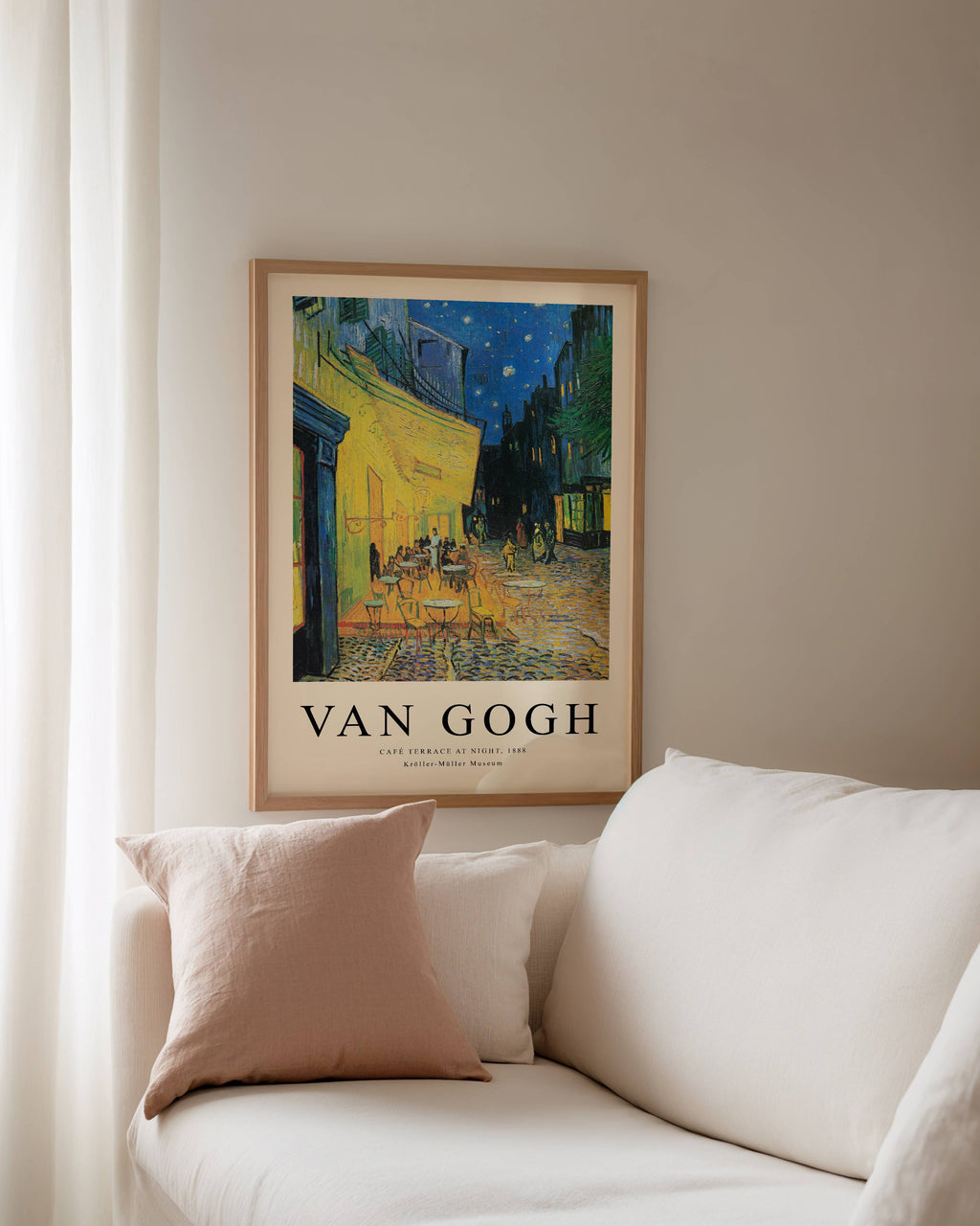 Van Gogh Cafe Terrace At Night Poster