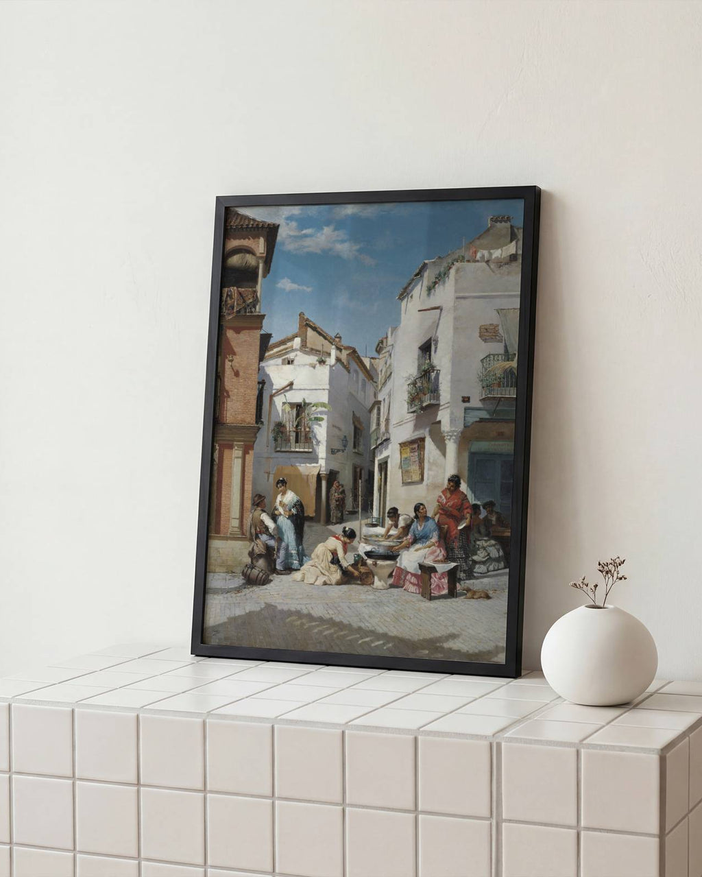 Manuel Ussel de Guimbarda - Rosquilla Sellers in a Corner of Seville Poster