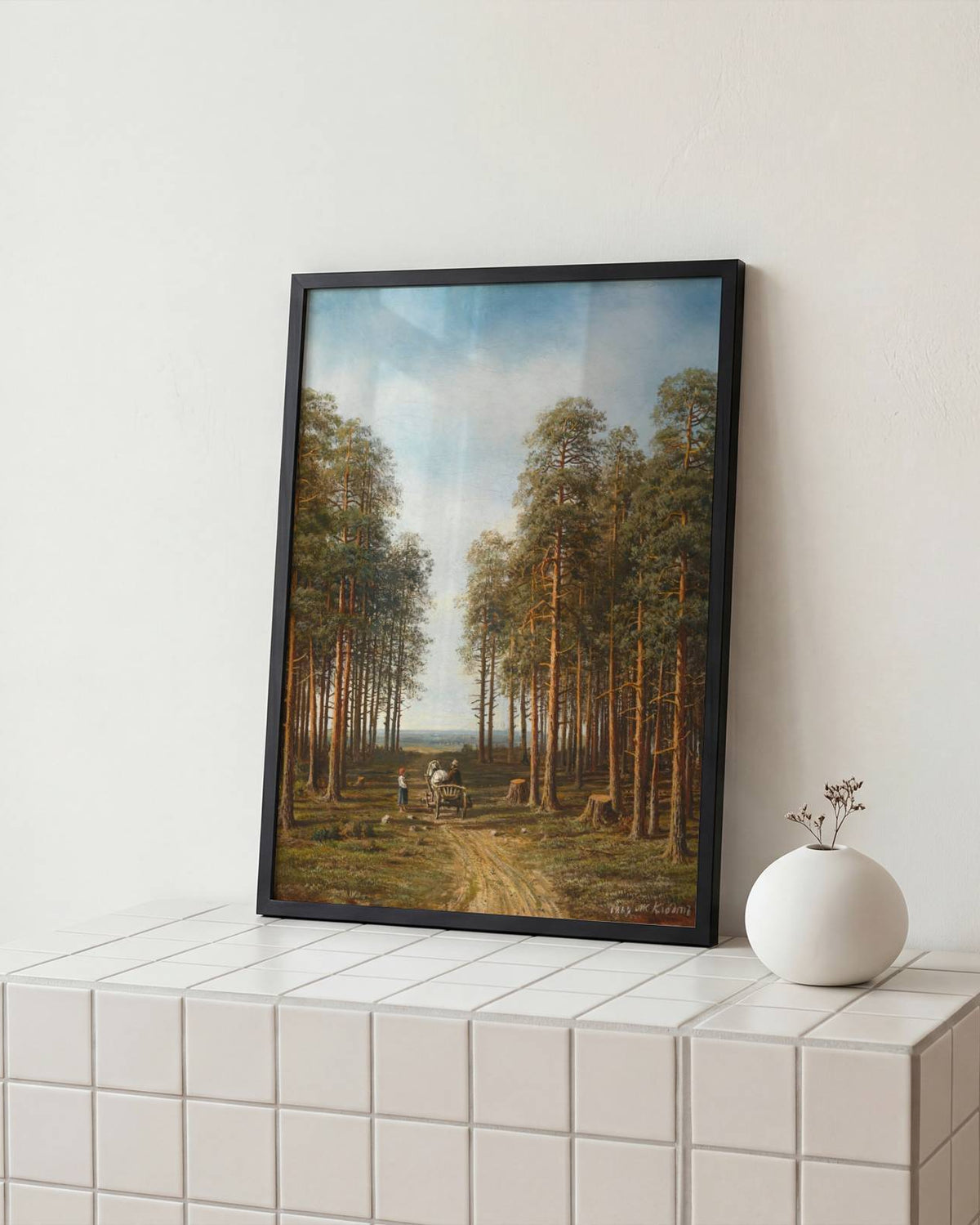 Mikhail Konstantinovich Klodt - Path through the Pine Forest Poster