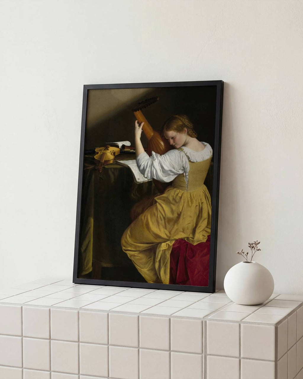 Orazio Gentileschi - The Lute Player Poster