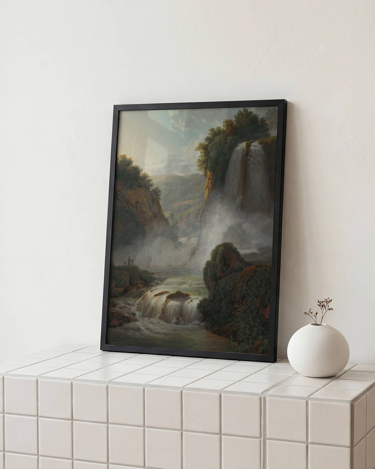Peter Birmann - Waterfall Near Tivoli Poster