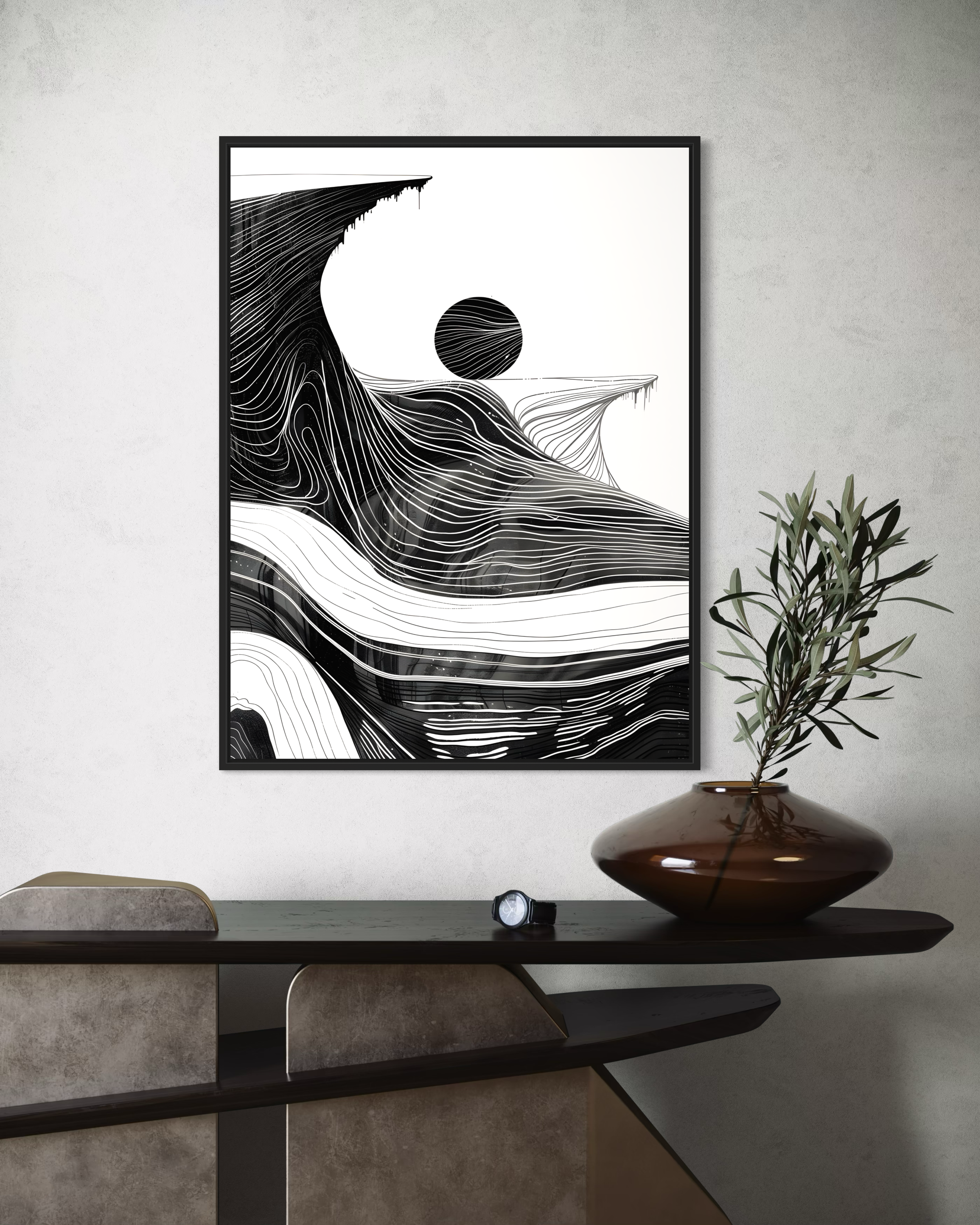 Dark Modern No.3 Poster
