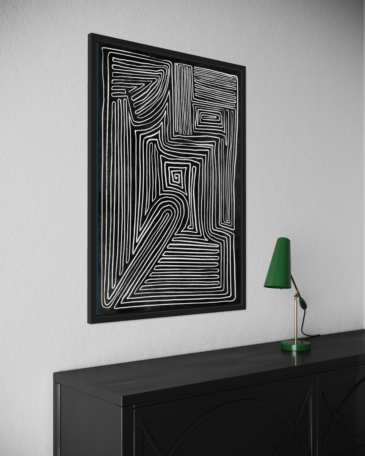 Dark Abstract No.7 Poster