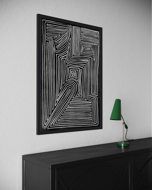 Dark Abstract No.7 Poster