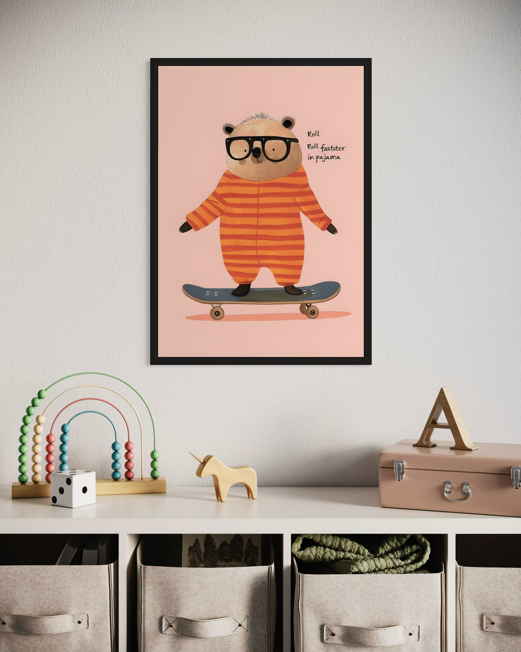 Roll in Pajama Poster