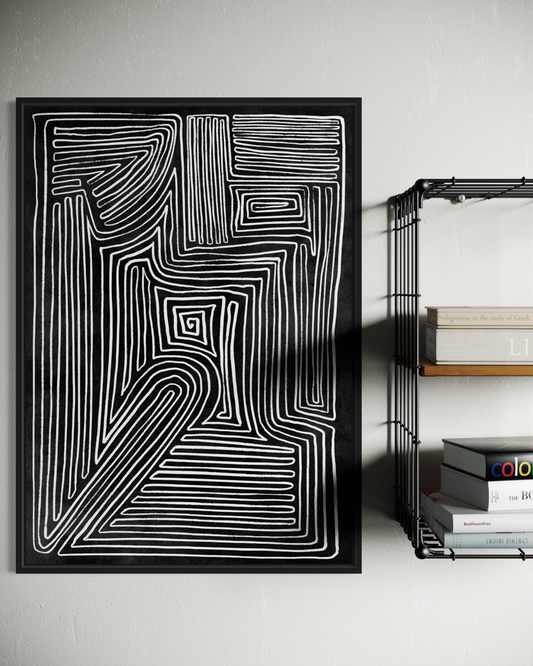 Dark Abstract No.7 Poster