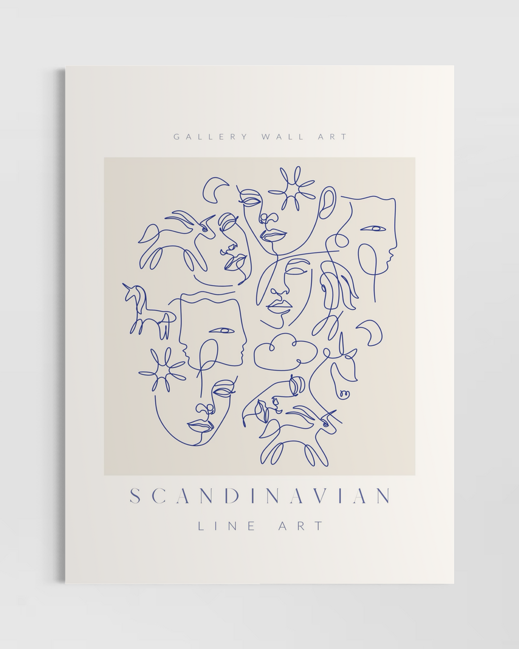 Scandinavian Line Art Poster