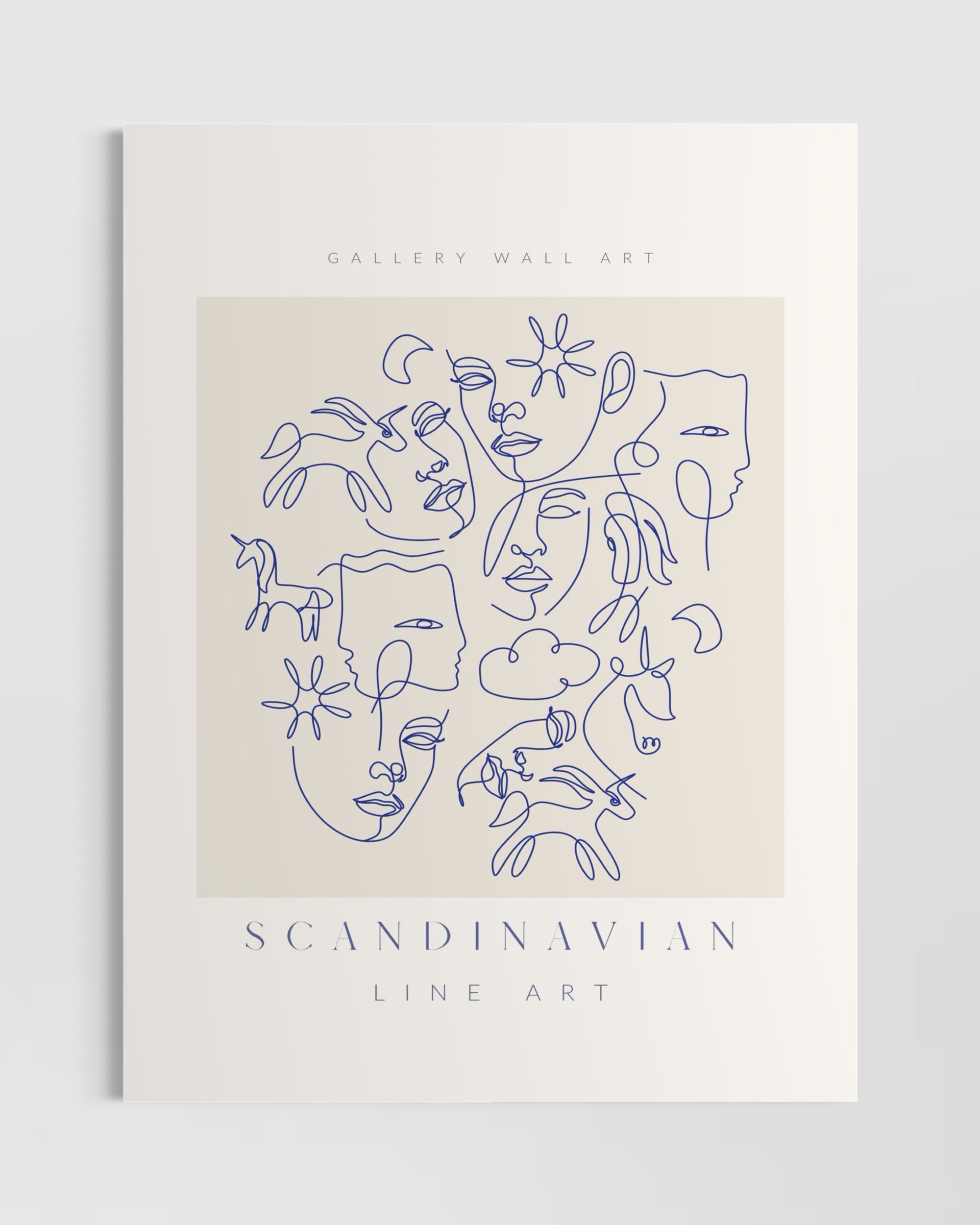 Scandinavian Line Art Poster