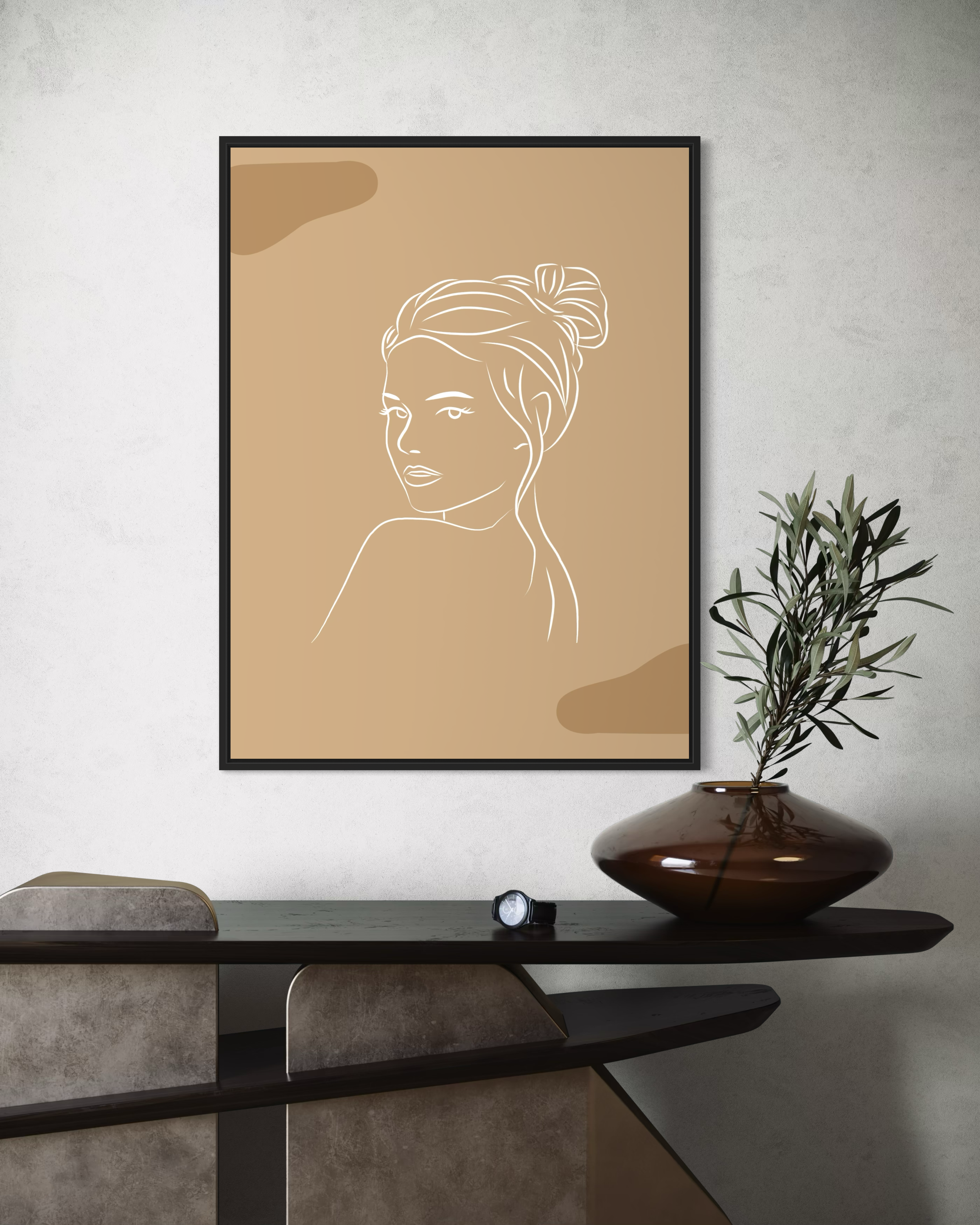 Minimalist Kadın No.9 Poster