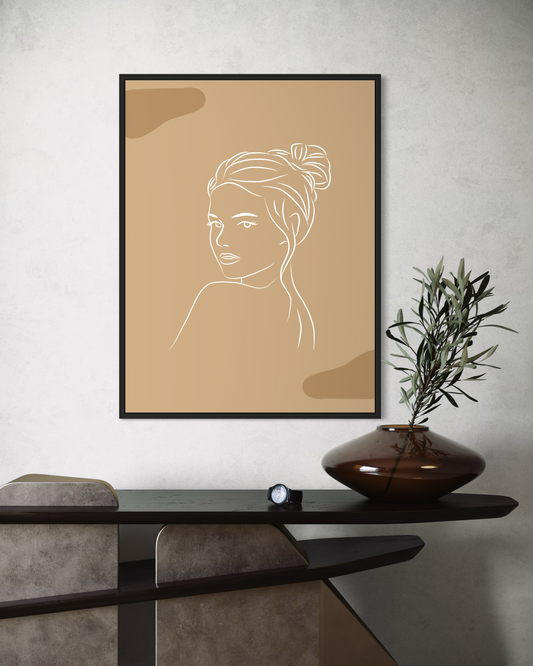 Minimalist Kadın No.9 Poster