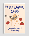 Pasta Lover Club Poster