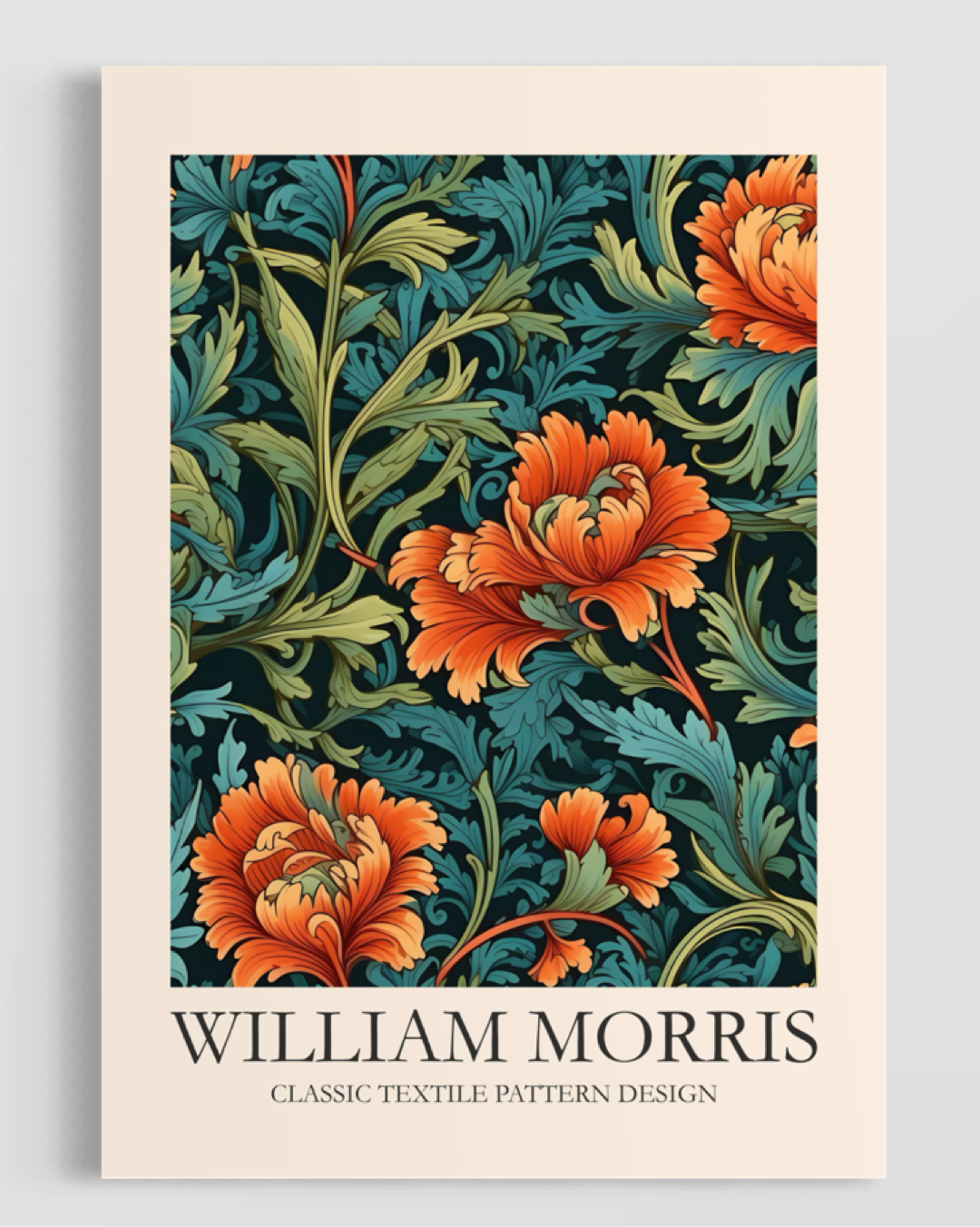 William Morris Classic Textile Pattern Design Poster