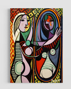Picasso Ayna Karşısındaki Kız Poster