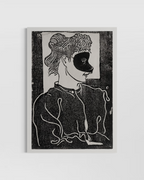 Girl with Mask Poster