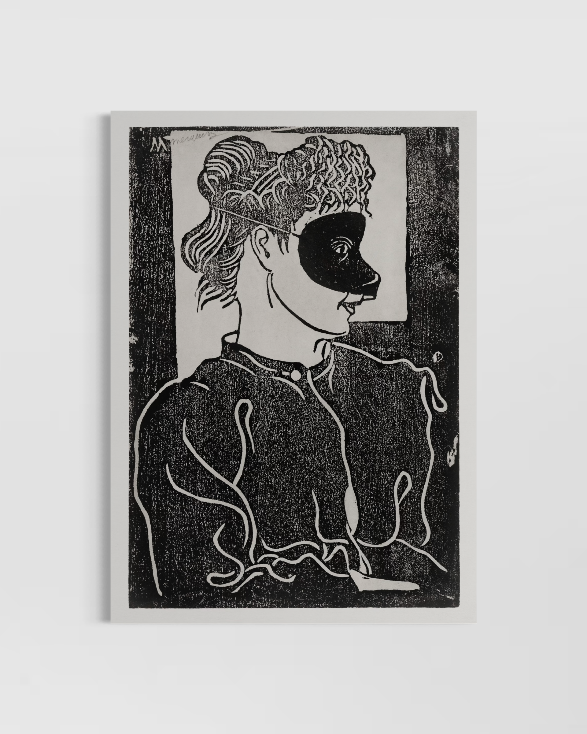 Girl with Mask Poster