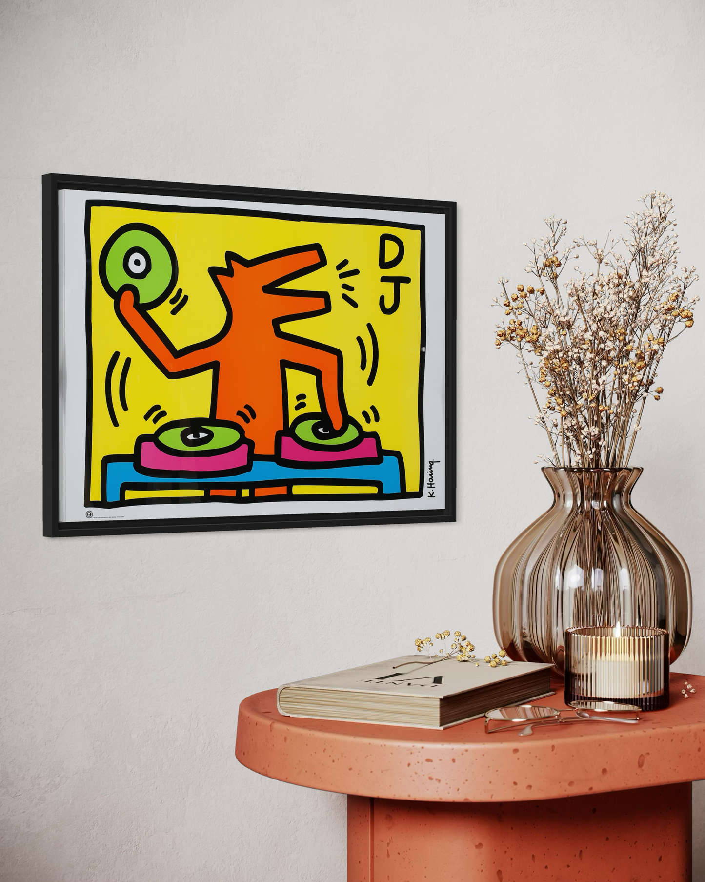 Keith Haring DJ Poster