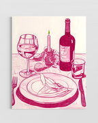 Wine in The Restaurant Poster