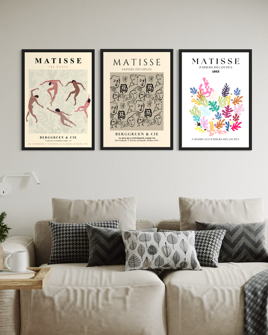 Matisse 3'lü Poster Seti