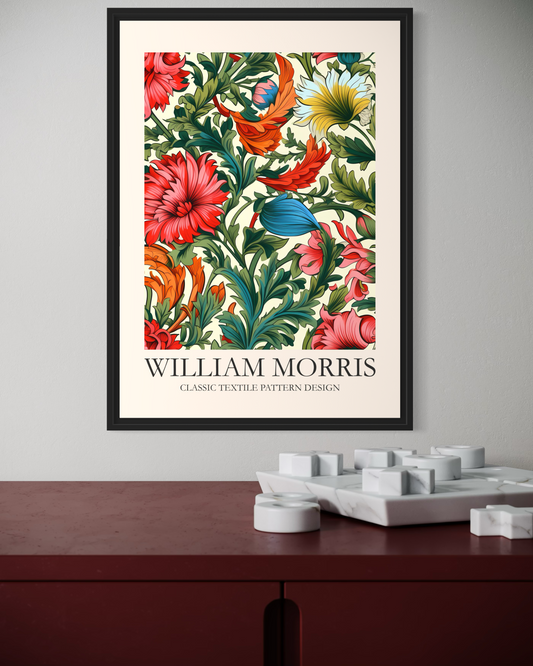 William Morris Classic Textile Pattern Design No.3 Poster