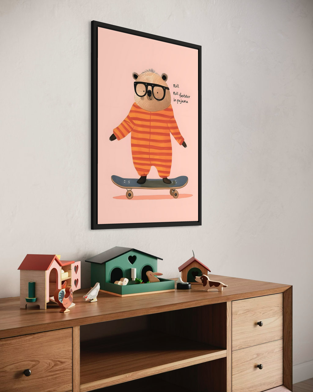 Roll in Pajama Poster