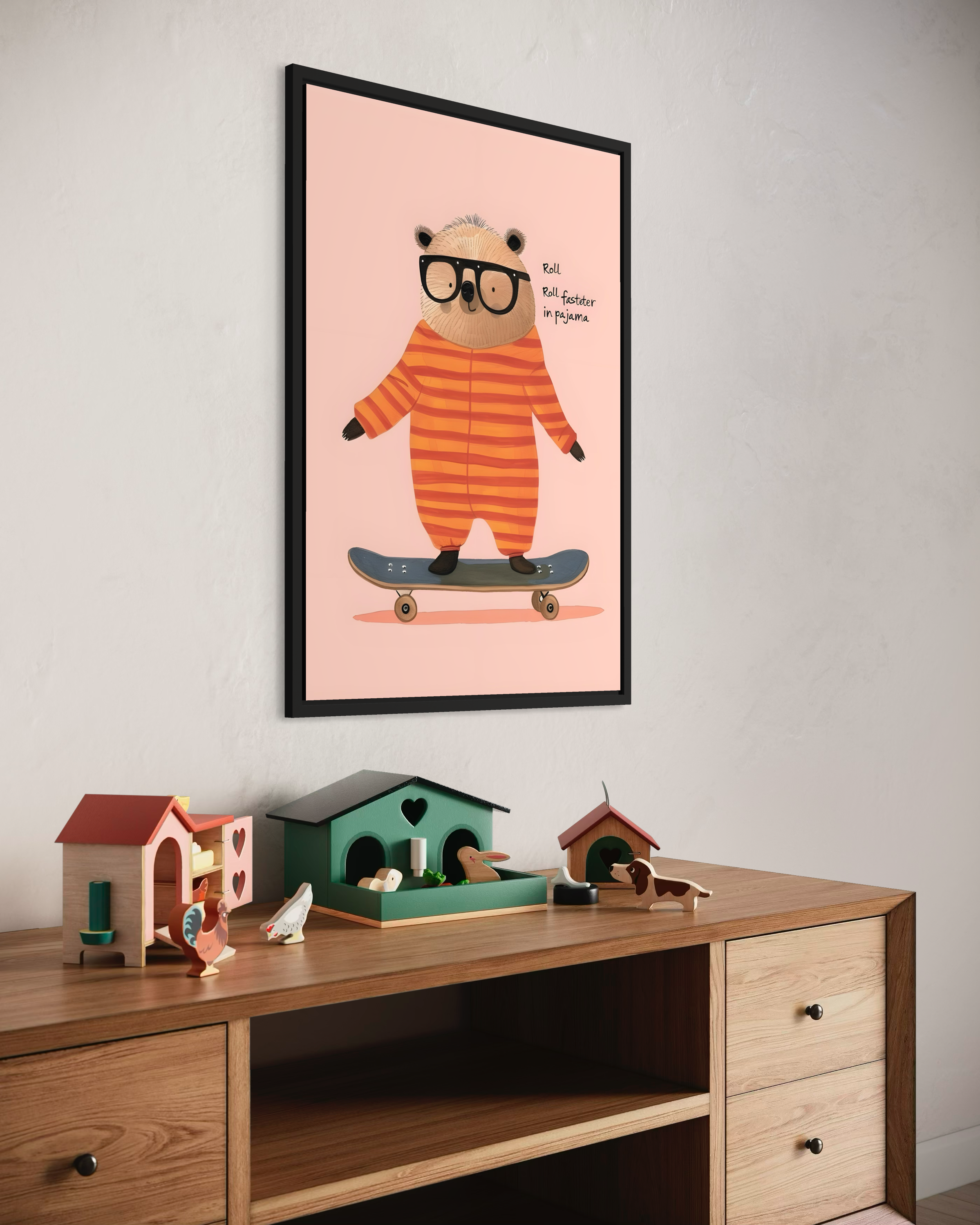 Roll in Pajama Poster