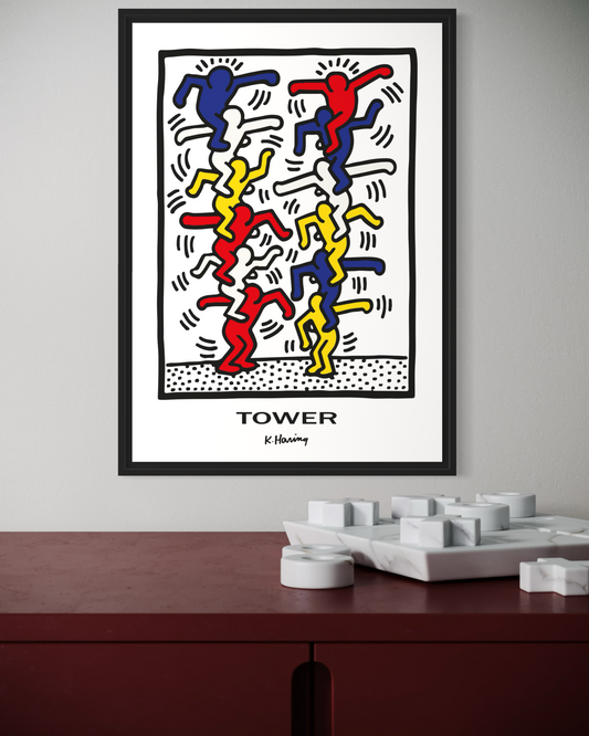 Keith Haring Tower Poster