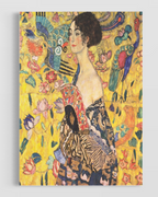 Gustav Klimt Yelpazeli Kadın Poster
