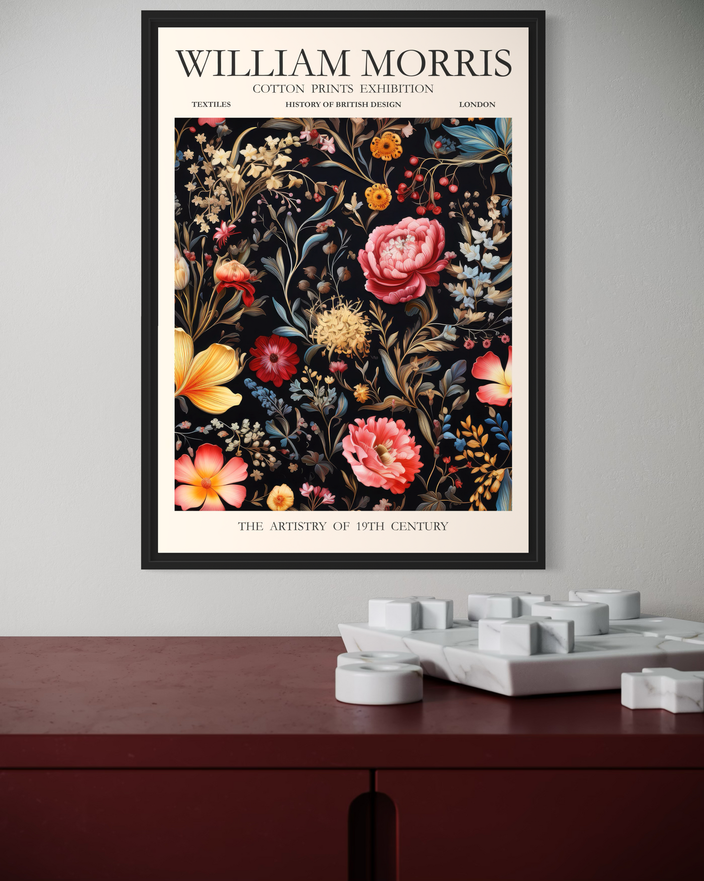 William Morris Cotton Prints Exhibition No.3 Poster