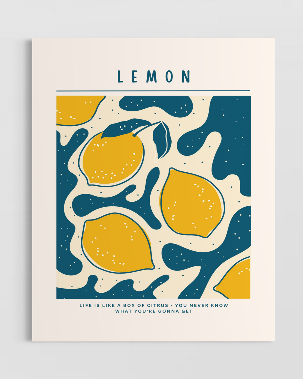 Lemon Raspberry Poster Lemon Poster – Postilsa
