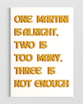 One Martini is Alright Poster
