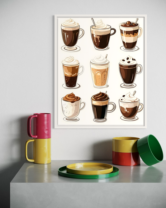 Kremalı Kahve Poster