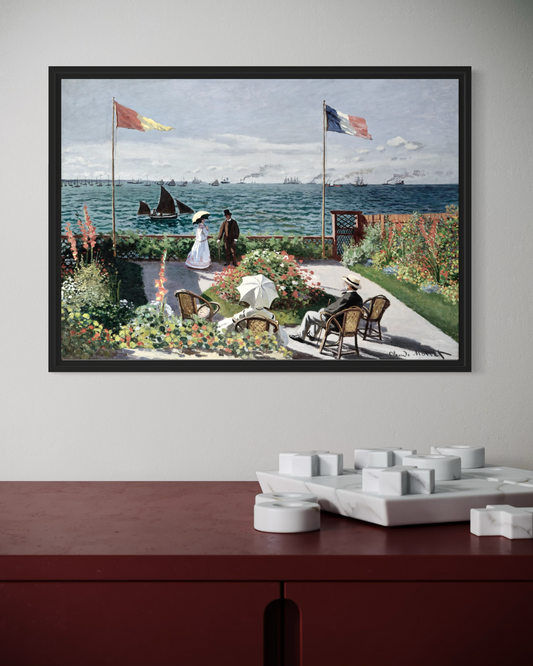 Claude Monet Sainte-Adresse’de Teras Poster
