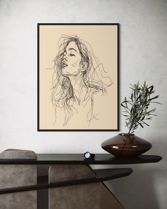 Minimalist Kadın No.5 Poster