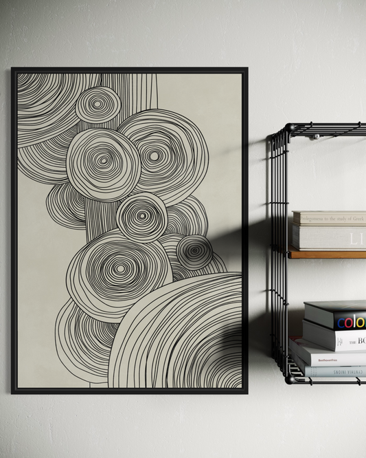 Dark Abstract No.6 Poster