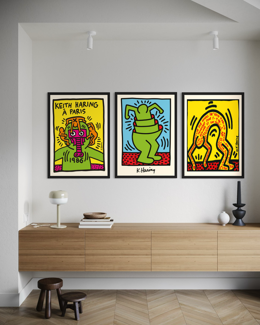 Keith Haring 3'lü Poster Seti