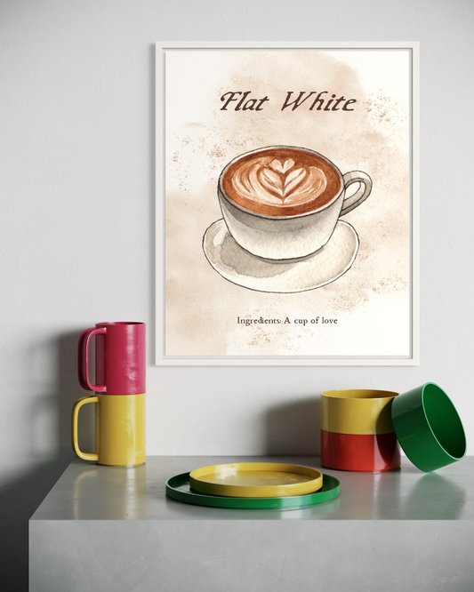 Flat White Poster