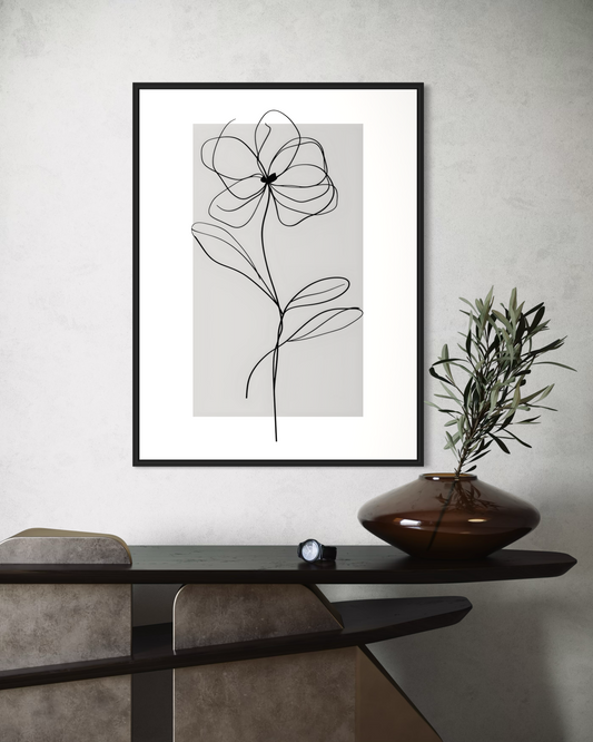 Floral Estetik Poster