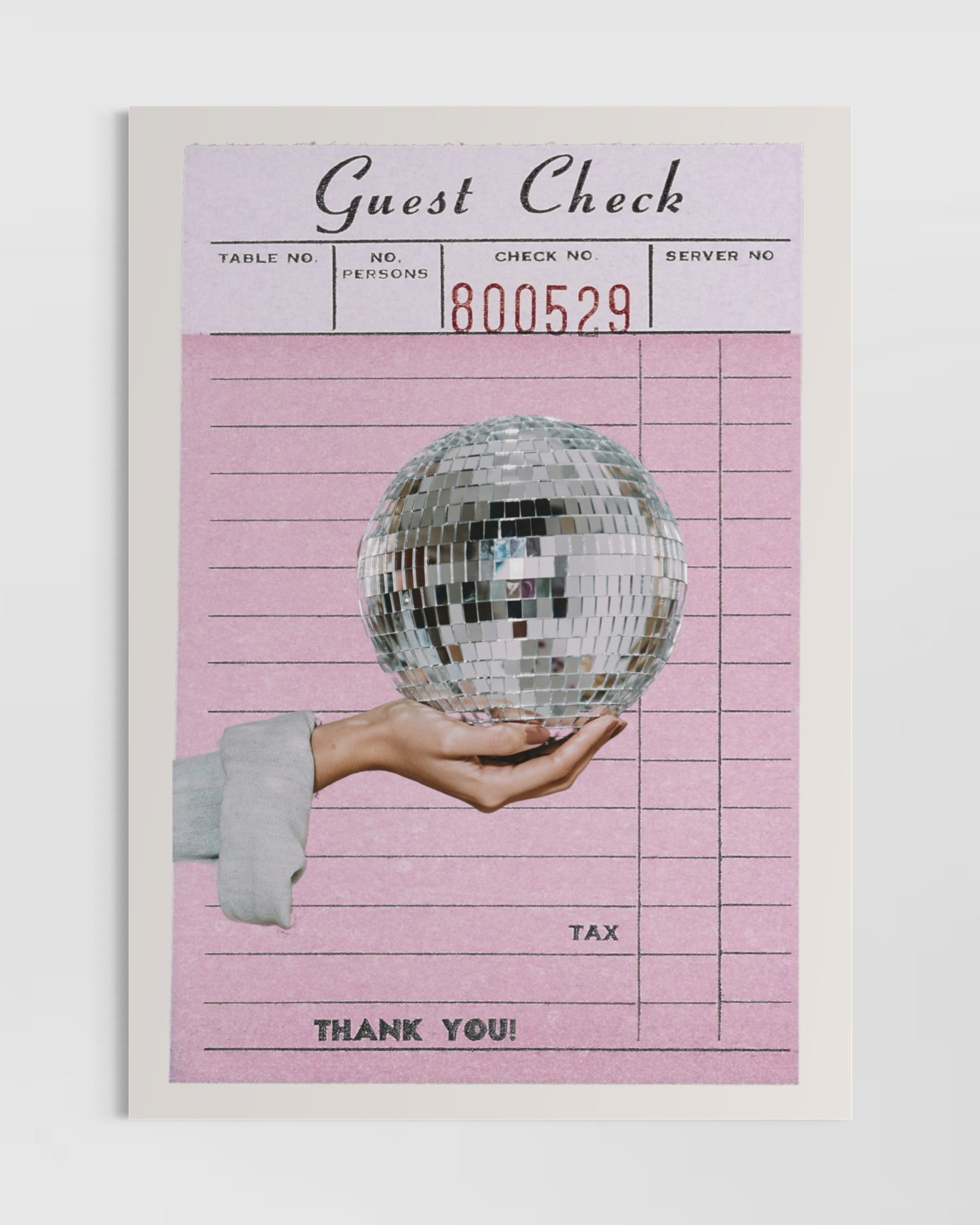 Guest Check Poster – Postilsa