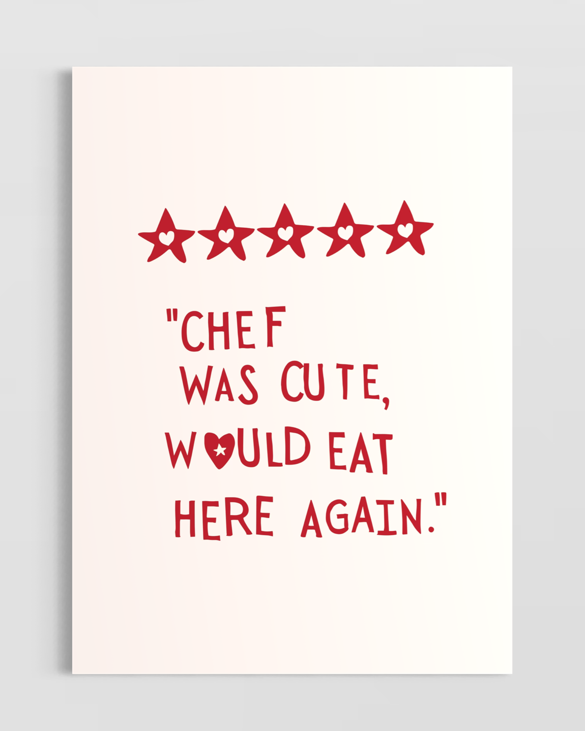 Chef Was Cute, Would Eat Here Again Poster