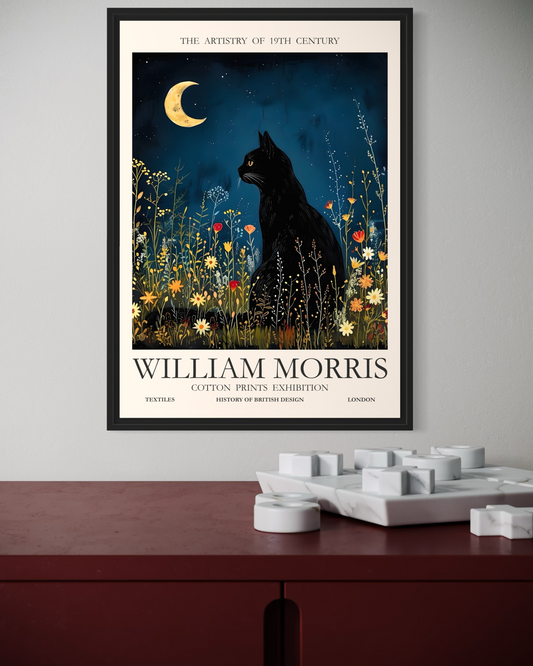 William Morris Cotton Prints Exhibition Poster