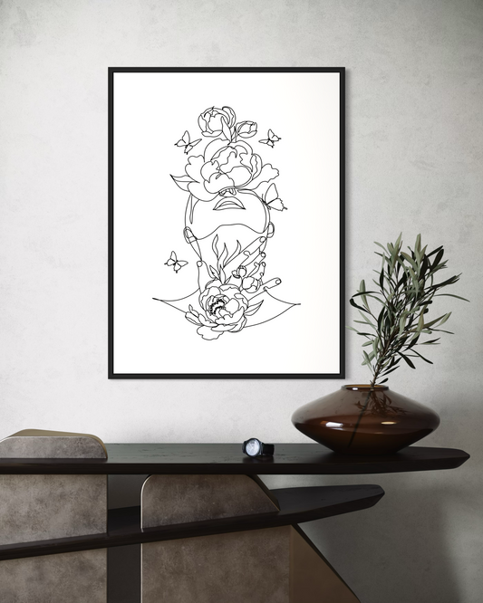 Minimalist Kadın No.7 Poster