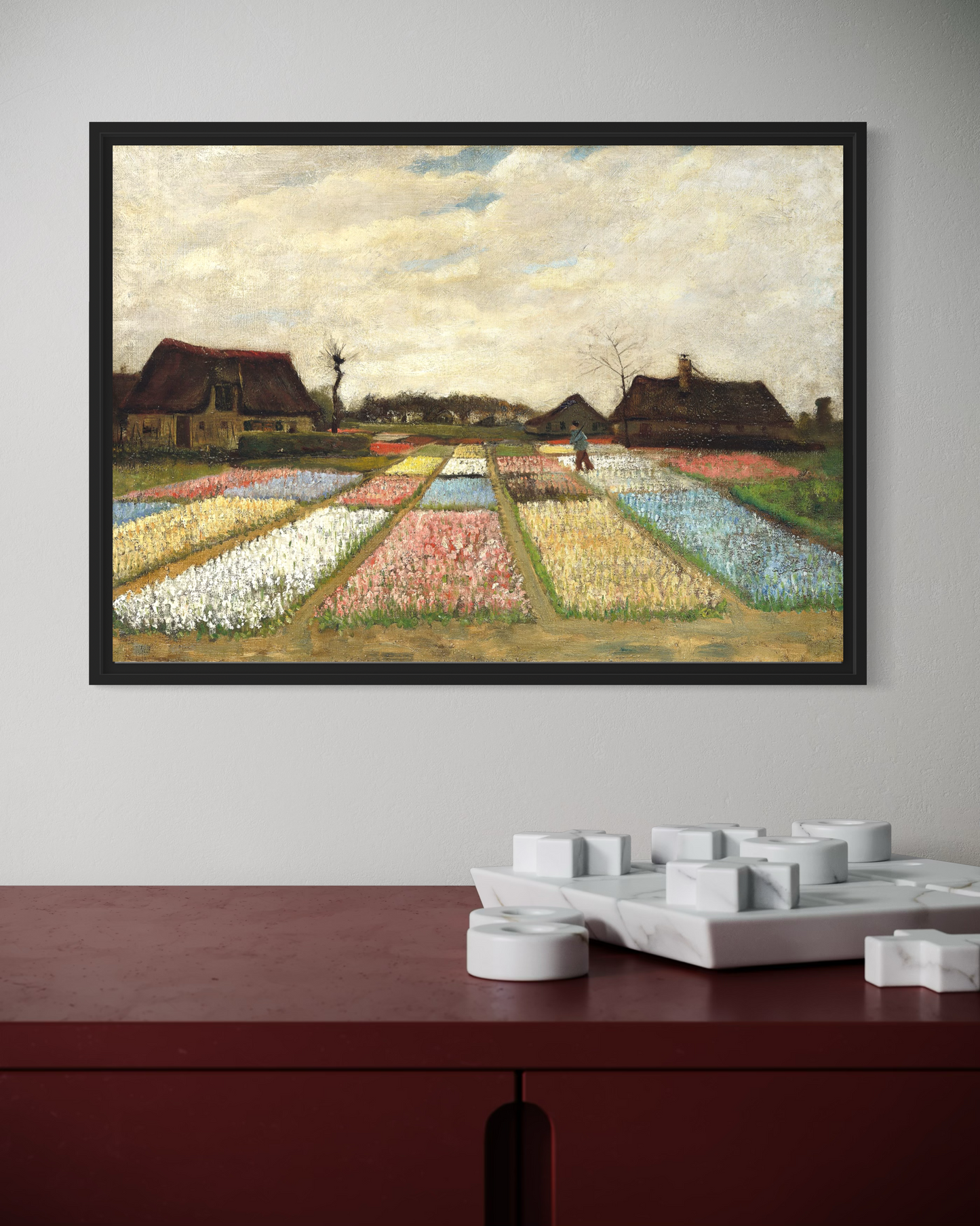 Van Gogh Hollanda'da Lale Tarlaları Poster