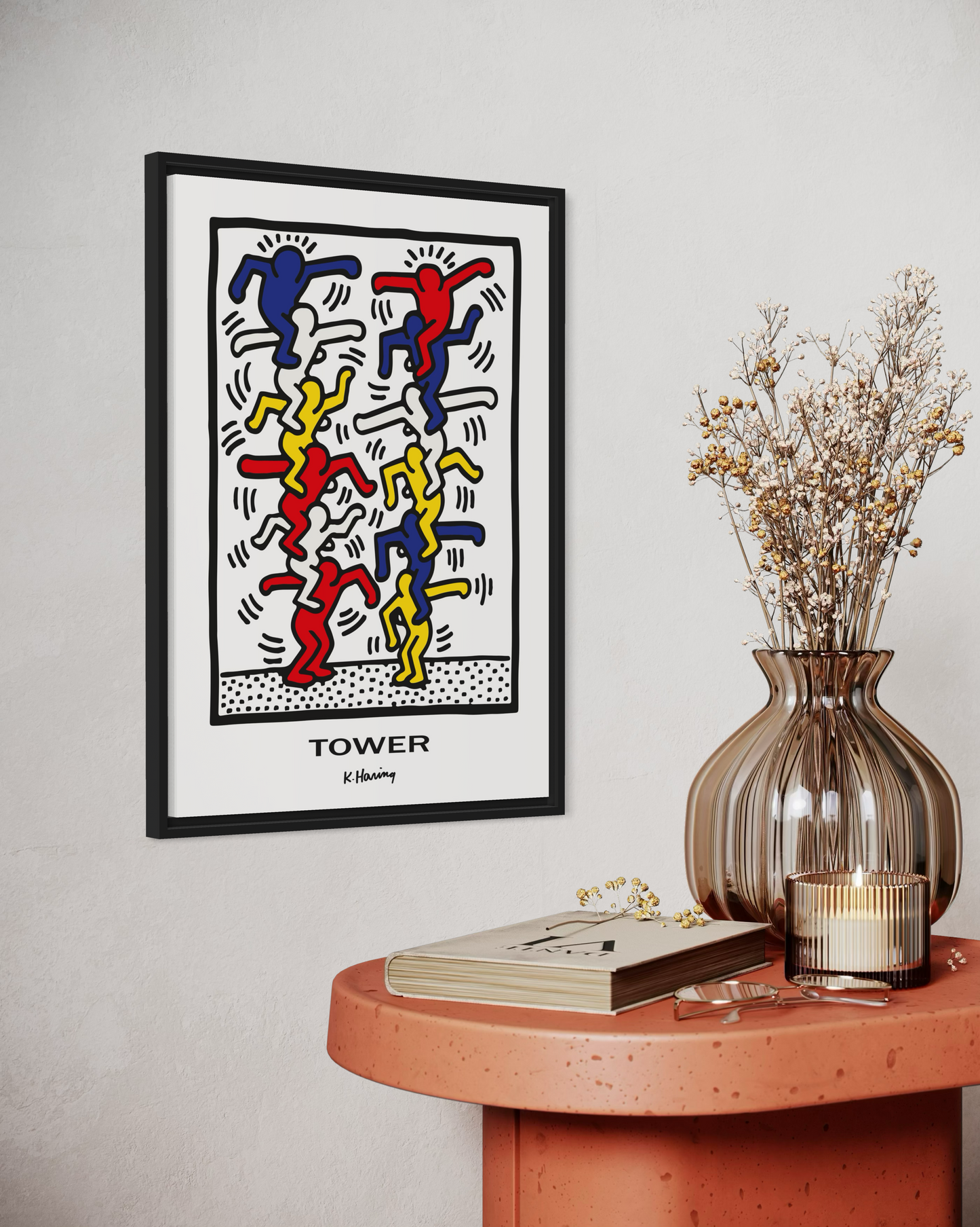 Keith Haring Tower Poster