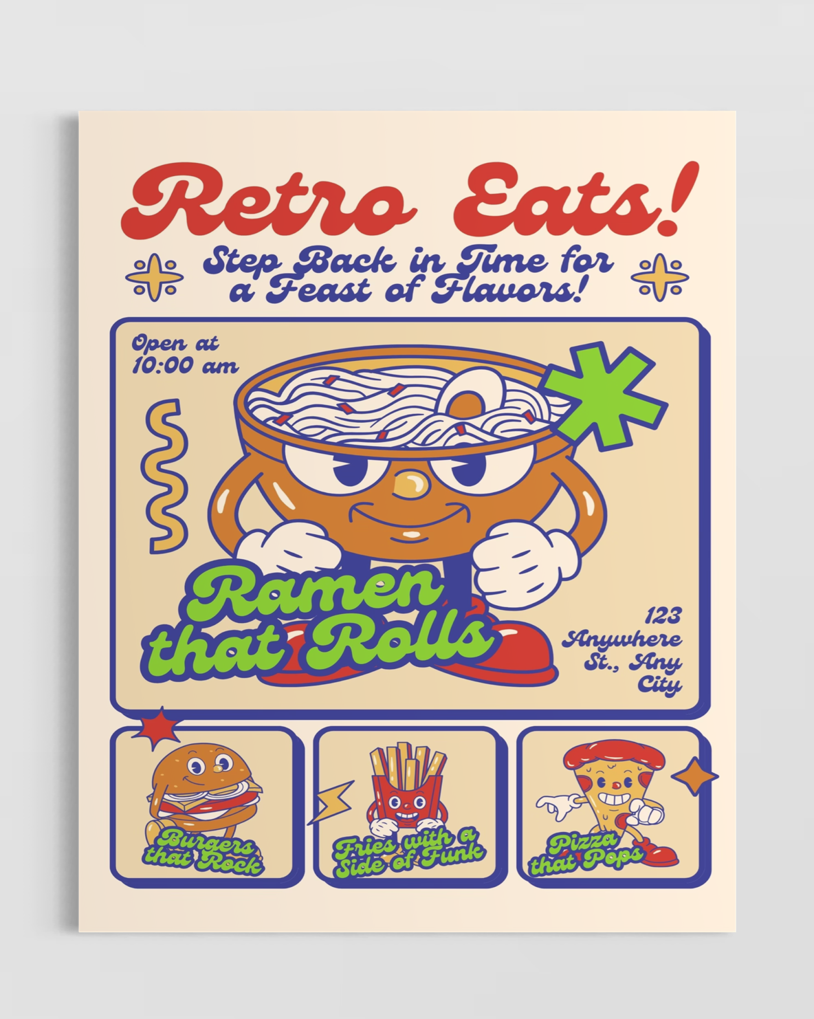Retro Eats Poster