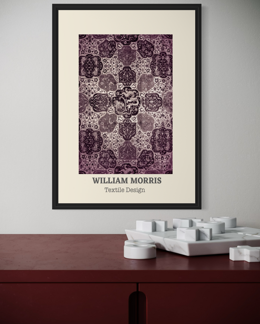 William Morris Textile Design Poster