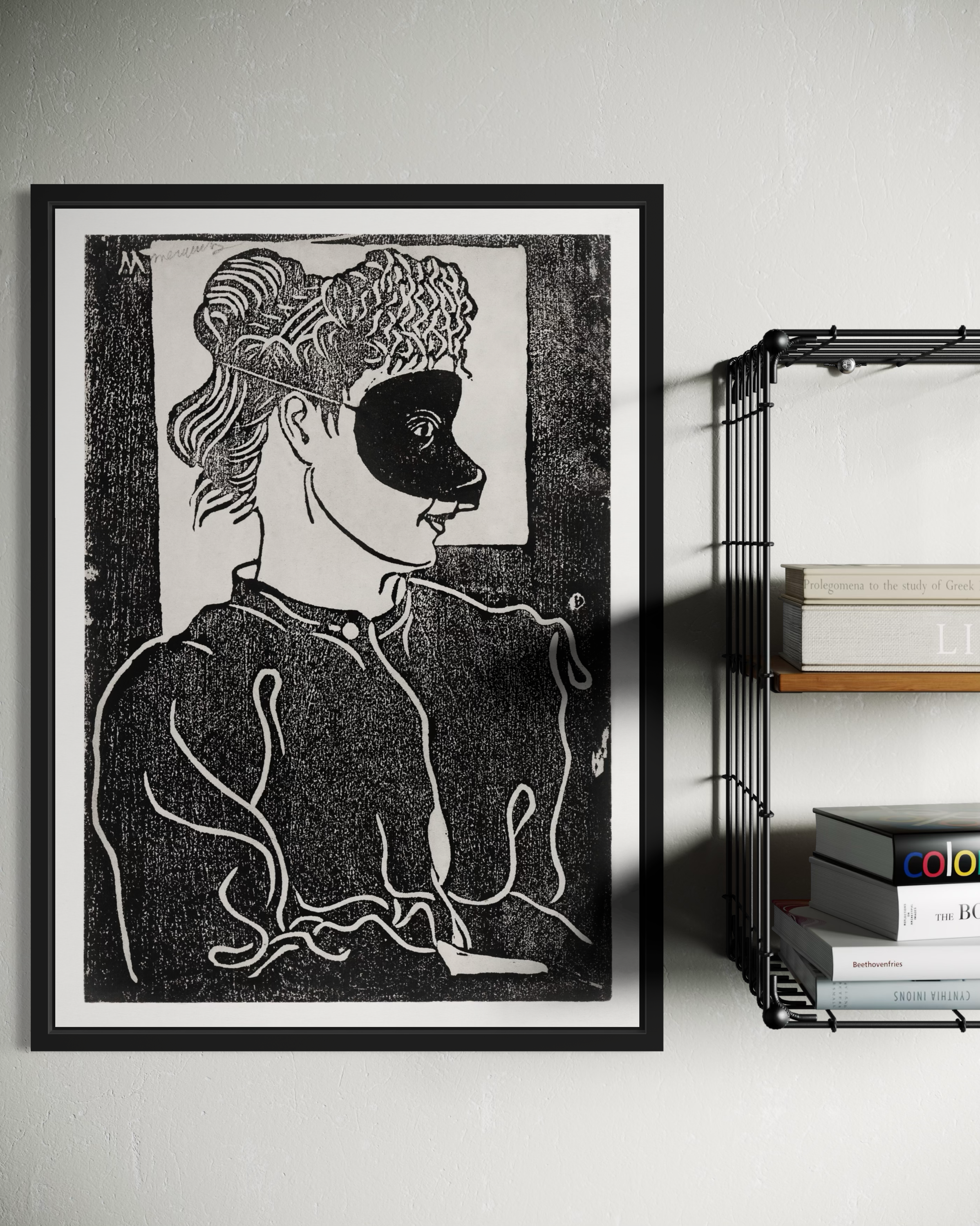 Girl with Mask Poster