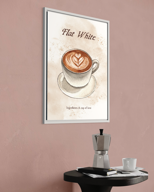 Flat White Poster