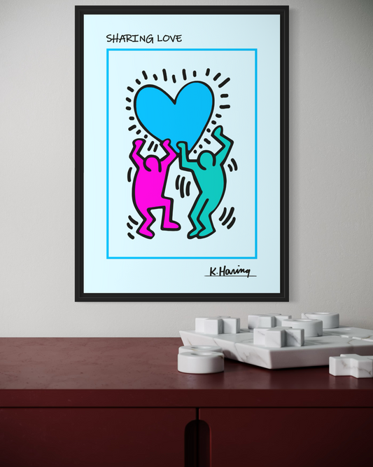 Keith Haring Sharing Love Poster